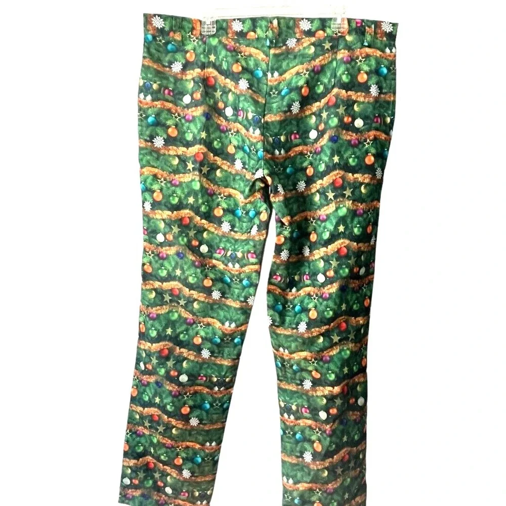 Life of the Party Men's Christmas Holiday Pants‎ Size XXL 43x35 Adjustable Waist